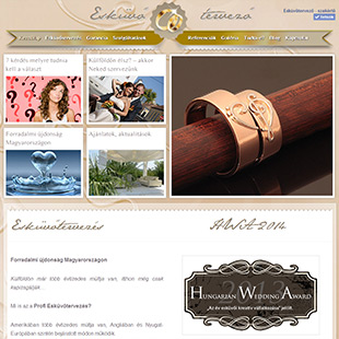 Esküvőtervező - webdesign és arculattervezés