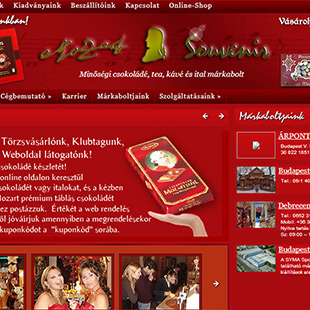 Mozart Souvenir - webdesign és arculattervezés